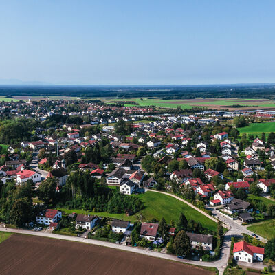 Luftaufnahme vom Oberdorf in Zorneding